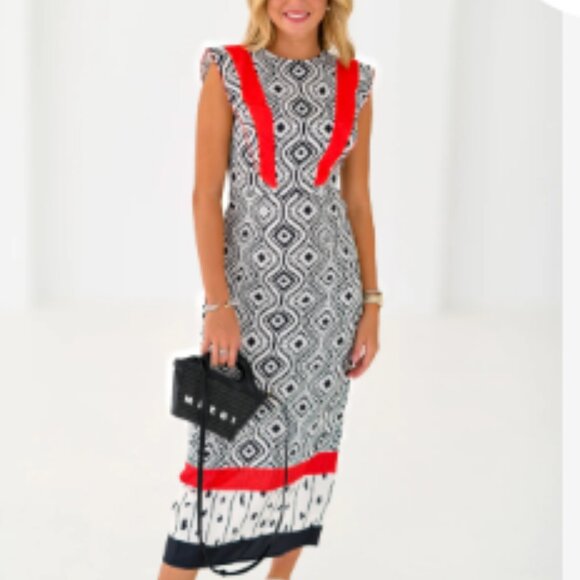 Red and Black Maxi Dress Fancydboutique - Picture 4 of 4